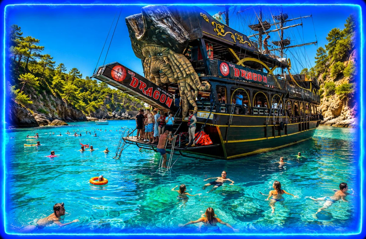 Pirate Boat Trip from Antalya – Red Dragon